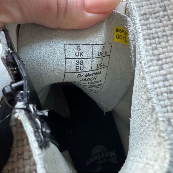 Dr. Martens Jadon Boot Smooth Leather in White 7 - Picture 7 of 7